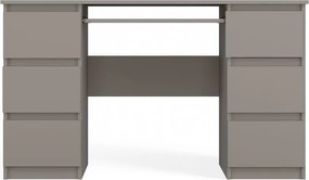 Kuba számítógépasztal, 130x76x51 cm, agyag színű