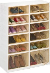 Összecsukható Cipőrendező Kerekekkel Műanyag szekrény M-es méret