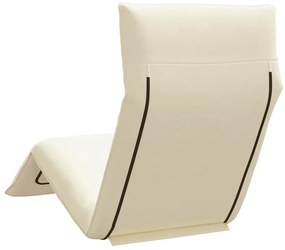 krém oxford-szövet összecsukható napozóágy 175x54x8,5 cm