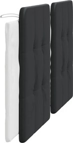 fekete és fehér műbőr fejtámla párna Zadar 180 cm