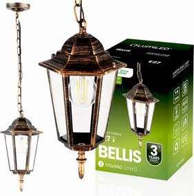 Kerti Lámpa Függő Mennyezeti Kültéri Lámpa Klasszikus E27 Túlnyúlás