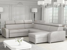 Sarokkanapé U Lyseri 2rR2pLC (világosszürke) (tárolóhellyel). 1104928