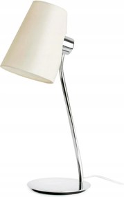 Faro Lupe asztali lĂĄmpa, krĂłm, textil ernyĆ, E27, 180 cm-es kĂĄbel