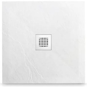 Balneo Stone Tray négyzet alakú zuhanytálca 90x90 cm fehér STFWH909025