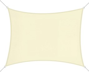 Outsunny Téglalap Alakú Napernyő 3x4m Teraszra, Kertbe, Kempinghez - Vízálló, UV Védelem, Poliészter Krém | Aosom