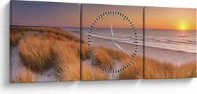 Kép - Strand naplementében (órával) (90x30 cm)