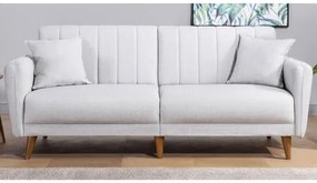 KITO kinyitható kétszemélyes kanapé, krémszínű