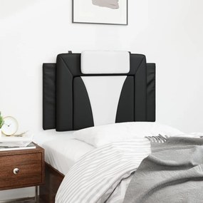 fekete és fehér műbőr fejtámla párna 90 cm