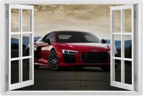 Poszter 60x40 Piros Audi Autó