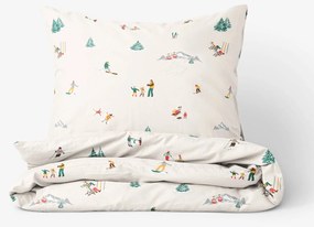 Goldea pamut ágyneműhuzat - téli örömök 240 x 220 és 2db 70 x 90 cm