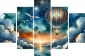 Kép - Repülés az éjjeli ég alatt (150x105 cm)