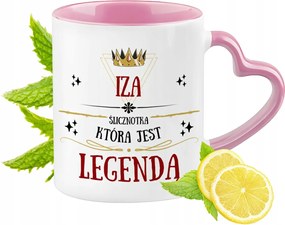 Iza Bögre Rózsaszín Szív Alakú Füllel Kávé Ajándék