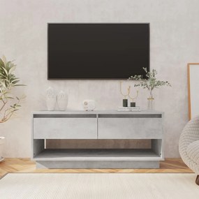 Betonszürke szerelt fa TV-szekrény 102x41x44 cm