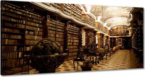 Vászonkép 60x30 Beltéri könyvtárak motívum