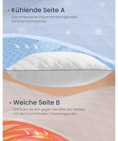 Párnaszett 2 darabos, megfordítható, 80 × 80 cm