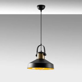 DODO zsinóros függeszték 1xE27/40W/230V fekete/bronz