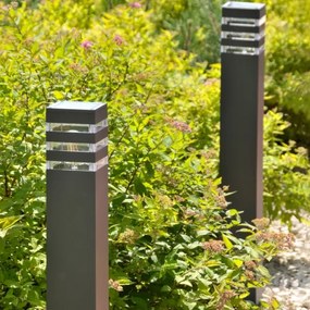 LED RGBW fényerőszabályozható kültéri lámpa TEKSAS 1xE27/12W/230V 74 cm IP44 antracit