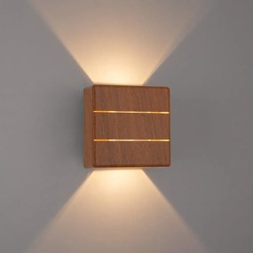 Brilagi - LED kültéri fali lámpatest DOUBLERAY LINE LED/6W/230V fa hatású IP54