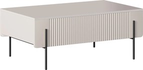 Malmi fiókos dohányzóasztal 100 cm - kasmír / fekete lábak