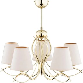 ALFA 28655 HELIUM Modern Csillár Tejszínes, Arany E14 IP20