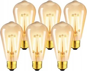Filament Led Izzók 6db E27 7,5W=60W 2500K Lvwit X0011HK5AJ