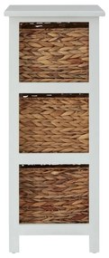 Fehér-natúr színű paulownia fürdőszobai polcos állvány 41x70 cm Padstow – Premier Housewares