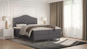 LADY elegáns ágy - 140x200, világosszürke