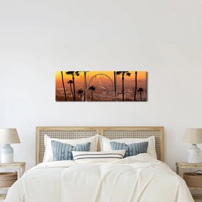 Kép - Los Angeles panorámája (órával) (90x30 cm)