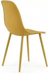 Étkezőszék OSAKA műanyag, mustársárga