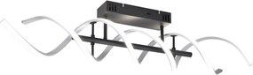 TRIO 641810205 SEQUENCE Modern LED Mennyezeti Lámpa Fekete, Ezüst LED IP20