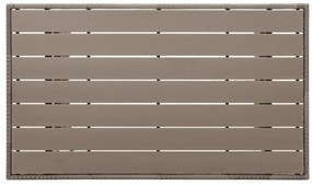 vidaXL szürke polyrattan kerti asztal 120 x 70 x 66 cm