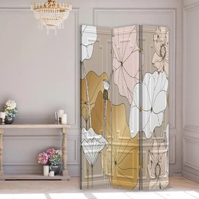 Gario Paraván Vintage virágok Méret: 110 x 170 cm, Kivitelezés: Forgó paraván 360°