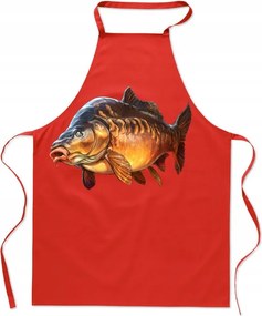 Konyhai kötény Ponty Divatos nyomtatás pontyhorgász számára