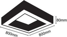 LED világítás 55W / 4000K - LCL7522