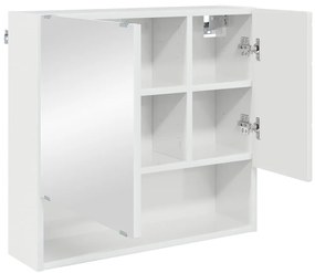Fürdőszoba bútor szett 3 pcs Magasfényű fehér 61 x 35 x 64 cm