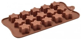 Szilikon-forma csokoládé bonbonokhoz, csillag 51350