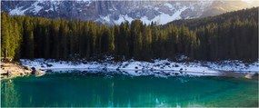 Kép - Karersee tó (120x50 cm)