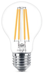 Philips A60 E27 filament LED körte fényforrás, 10.5W=100W, 4000K, 1521 lm, 220-240V