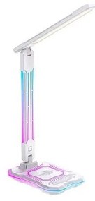 LED RGB érintős, tölthető asztali lámpa, állítható fényerő, 7,5W, 2700-5300K, fe