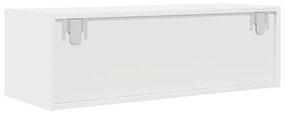 fehér szerelt fa TV-szekrény 80x31x25,5 cm