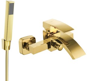 Mexen Libra R77 kádcsaptelep zuhanygarnitúrával, arany, 74513R77-50