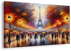 Kép őszi Párizs az Eiffel-toronnyal