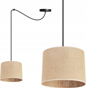 Függő Lámpa Mennyezeti Csillár Szimpla Lámpabúra Boho Juta 20 CM Pók