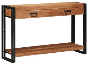 Konzolasztal 120x33x75 cm Tömör akácfából