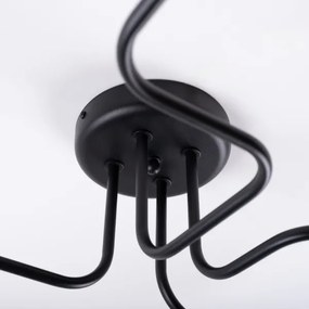 Sollux SL.1446 - Felületre szerelhető csillár VECTOR 4xE27/15W/230V fekete