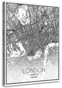 Gario Vászonkép Londo városrendezési terve Méret: 40 x 60 cm