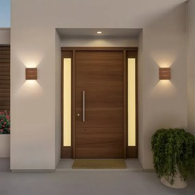 Brilagi - LED kültéri fali lámpatest DOUBLERAY LINE LED/6W/230V fa hatású IP54