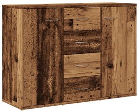 antik fa színű szerelt fa tálalószekrény 88 x 30 x 64 cm