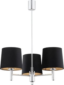 ARGON 6107 BOLZANO Modern Csillár Króm, Sötét Szürke E27 IP20