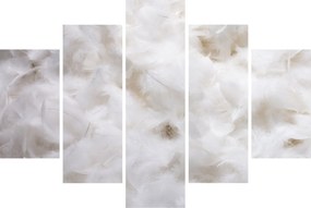 Kép - Fehér tollak (150x105 cm)